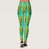 Leggings homards du Maine sur le vert (Dos)