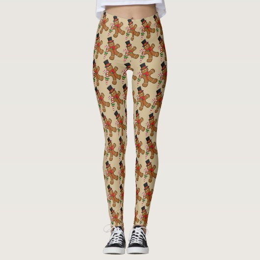 Leggings Homme de pain d'épice (Devant)