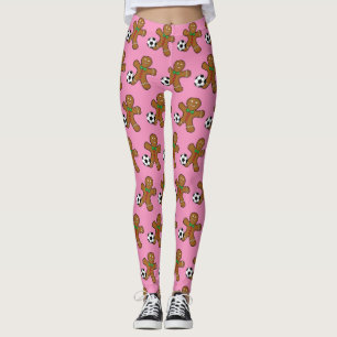 Leggings Homme en pain d'épices jouant au football