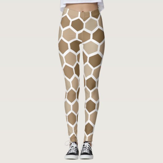 Leggings Honeycomb in Sand (Devant)