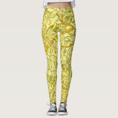 Leggings Honeysuckel Yellow par William Morris (Devant)