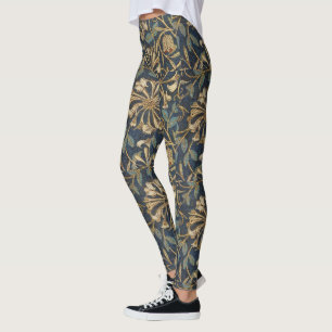 Leggings Honeysuckle William Morris couleurs terrestres cla