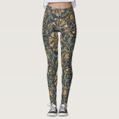 Leggings Honeysuckle William Morris couleurs terrestres cla (Devant)
