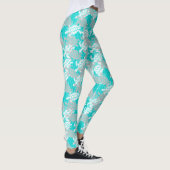 Leggings Honu Sea Turtle Hawaiian Aloha Seafoam (Droite)
