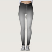 Leggings Horizon Dégradé noir et blanc (Devant)