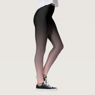 Leggings Horizon Gradient noir et Rose amincissant