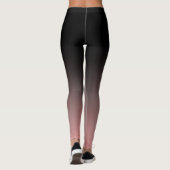 Leggings Horizon Gradient noir et Rose amincissant (Dos)