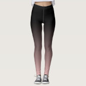 Leggings Horizon Gradient noir et Rose amincissant (Devant)