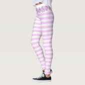Leggings horizontaux Lilac rose (Gauche)