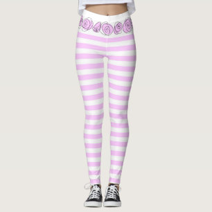 Leggings horizontaux Lilac rose