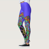 Leggings Horloge à main peinte Mandala 24 (Gauche)
