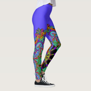 Leggings Horloge à main peinte Mandala 24