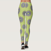 Leggings Horloge à main peinte Mandala Face 2 (Dos)