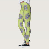 Leggings Horloge à main peinte Mandala Face 2 (Gauche)