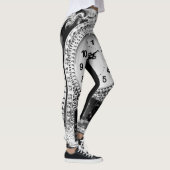 Leggings Horloge argentée vintage (Droite)