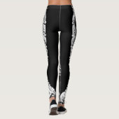 Leggings Horloge argentée vintage (Dos)