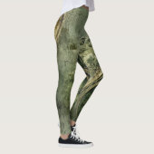Leggings Horlogerie Steampunk Victorienne en Vert Emeraude (Droite)