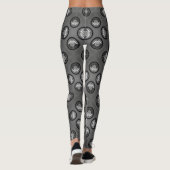 Leggings Horloges Circulaires Diamant (Dos)