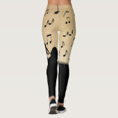 Leggings Horn Section Music Design Rustique (Dos)