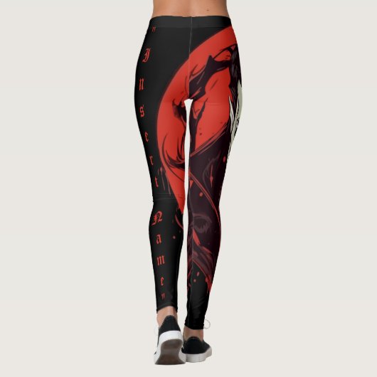 Leggings Horreur à yeux rouges (Dos)