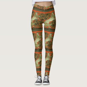 Leggings Horse Arts médiévaux Artisanat Art Nouveau