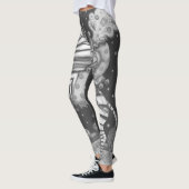 LEGGINGS HORSEMAN CLOWN, HALLOWEEN ZEBRA LEGINGS (Gauche)