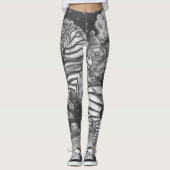 LEGGINGS HORSEMAN CLOWN, HALLOWEEN ZEBRA LEGINGS (Devant)