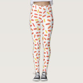 Leggings Hot Dog Fast Food Motif barbecue (Devant)