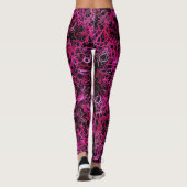 Leggings Hot Pink and Black (Dos)
