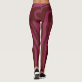 Leggings Hot pink &purple zebra print pattern  (Dos)