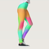 Leggings Hot rose orange violet pourpre Punk Turquoise Craz (Droite)