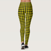 Leggings Houndstooth Bee Bumble Noir & Jaune (Dos)