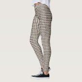 Leggings Houndstooth blanc Brown (Gauche)