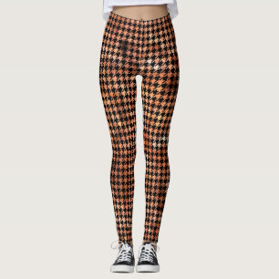 Leggings Houndstooth Brown et noir