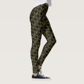 Leggings Huile d'or XO Hugs et baisers + Parties scintillan (Droite)