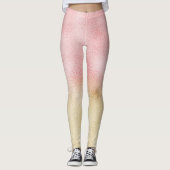 Leggings Huile rose et or Ombre (Devant)