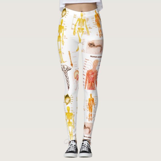 Leggings Human Anatomy Charts (Devant)