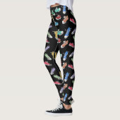 Leggings Humour amusant Comique Coureurs de Dessins de Cart (Gauche)
