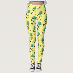 Leggings Humour de dessin animé de l'aspirateur mignon
