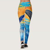 Leggings Humpback Sunset Leap Art (Dos)
