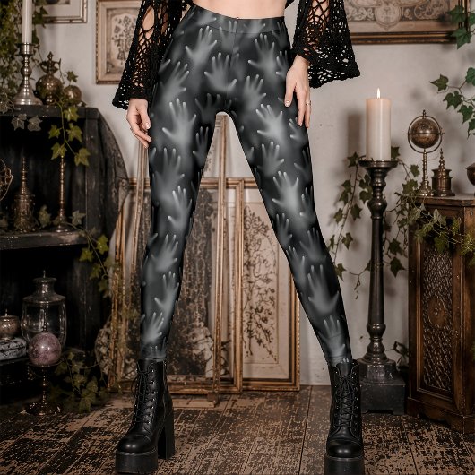 Leggings Hurlements Fantômes Âmes Perdues Visages Mains Got
