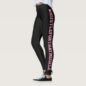 Leggings #Hustle pour cette séance d'entraînement de rose (Gauche)