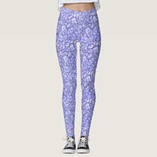 Leggings Hydrangea Aquarelle Motif Floral dans Very Peri
