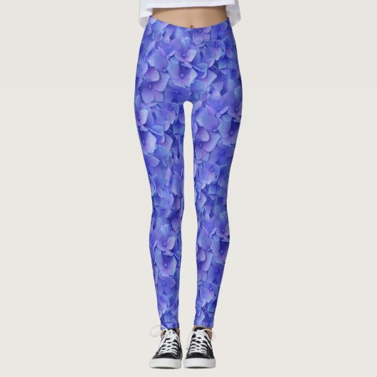 Leggings Hydrangea bleu (Devant)