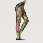Leggings Hydrangea d'automne en fleurs avec feuilles d'host (Droite)