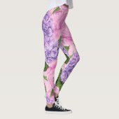 Leggings Hydrangea et motif de pivoine (Droite)