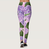 Leggings Hydrangea et motif de pivoine (Dos)