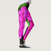 Leggings Hydrangea Fleurs Florales Rose Nature Élégant Chic (Droite)