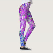 Leggings Hydrangea Limelight Élégant Violet et Bleu (Droite)