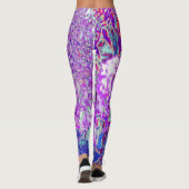 Leggings Hydrangea Limelight Élégant Violet et Bleu (Dos)